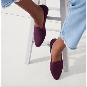 Rothy's Almond Loafer in Plum Twill - New in box